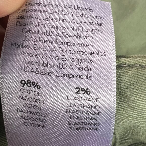 Mother Pants Women 26x24* High Rise Private Green Patch Pocket Ankle Fray Tag 24 - Picture 7 of 16